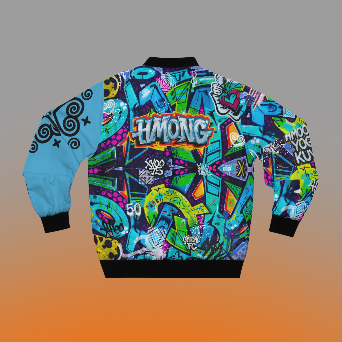 50th Anniversary Light Blue Graffiti Bomber