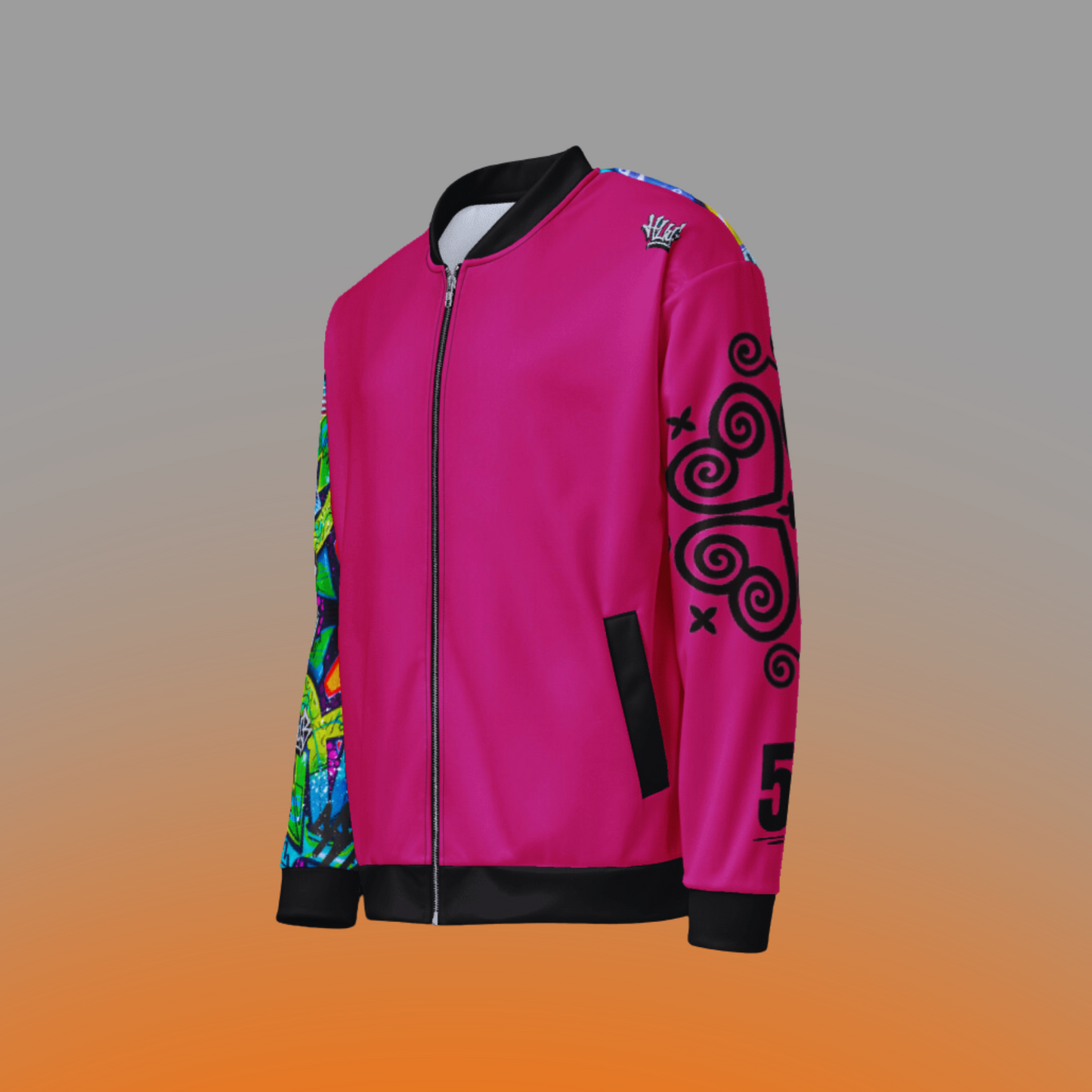 50th Anniversary Pink Graffiti Bomber