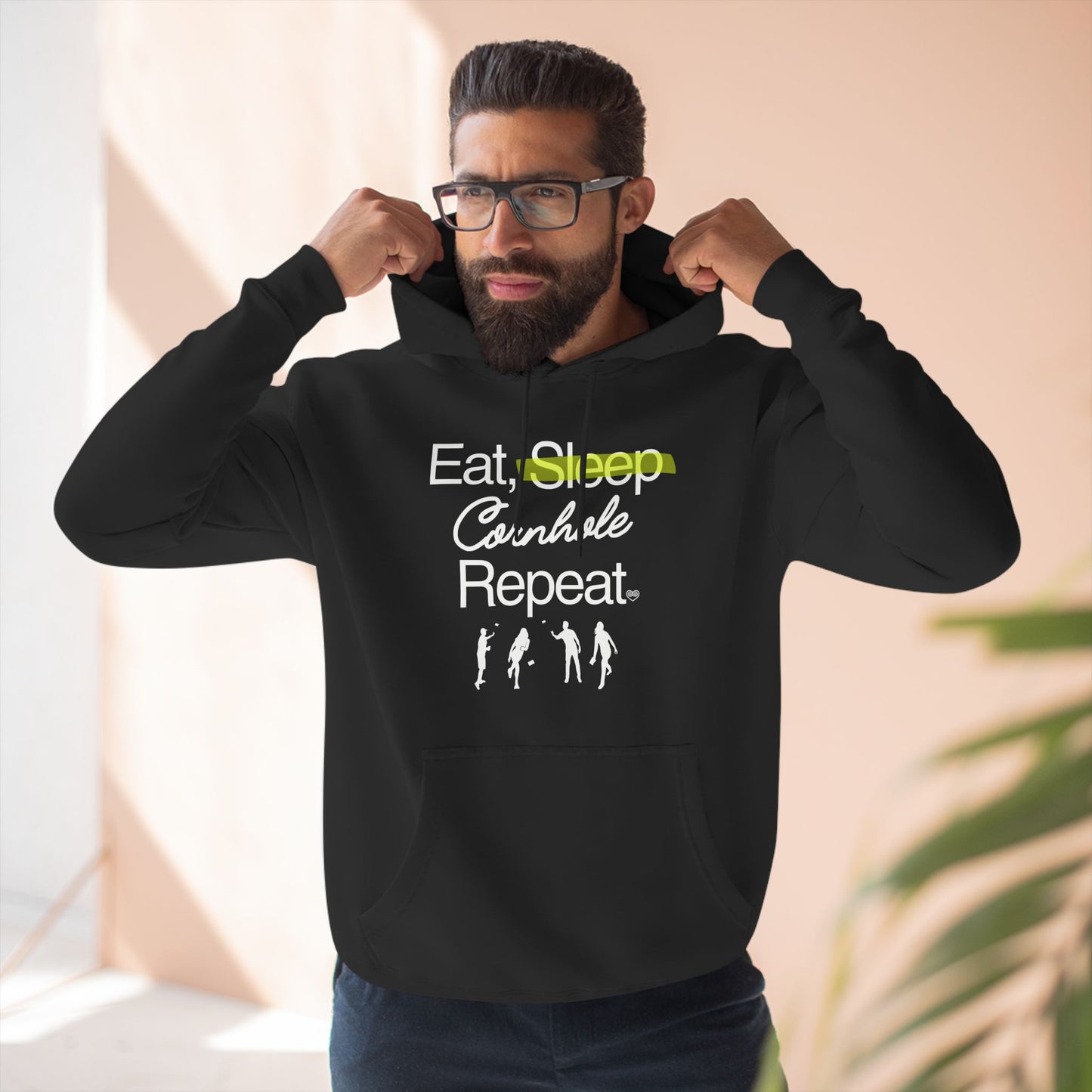 Eat, Sleep, Cornhole, Repeat Hoodie