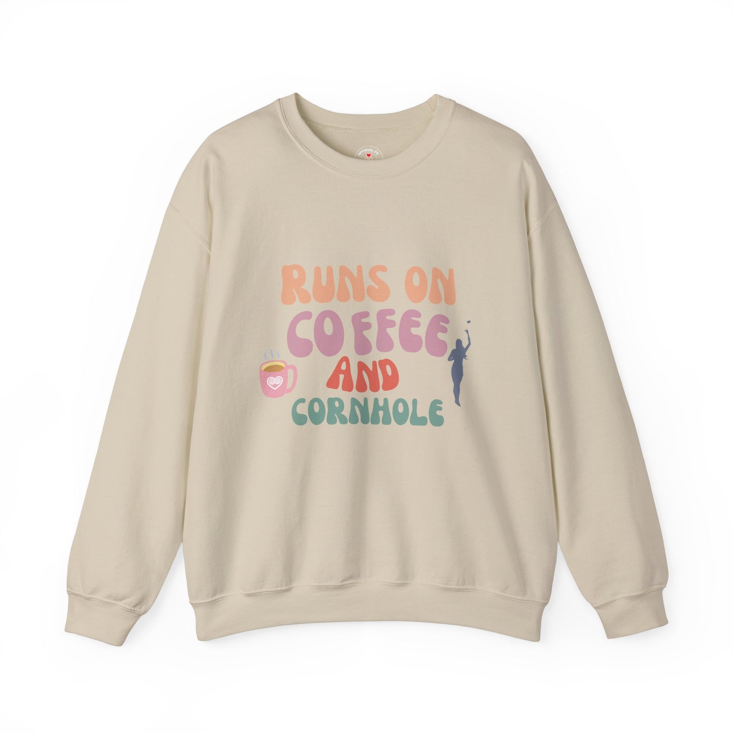 Runs on Coffee and Cornhole Sweater